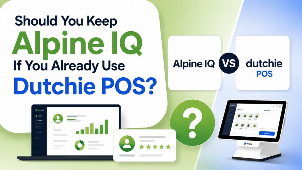 Dutchie POS and Alpine IQ loyalty platform comparison for dispensaries