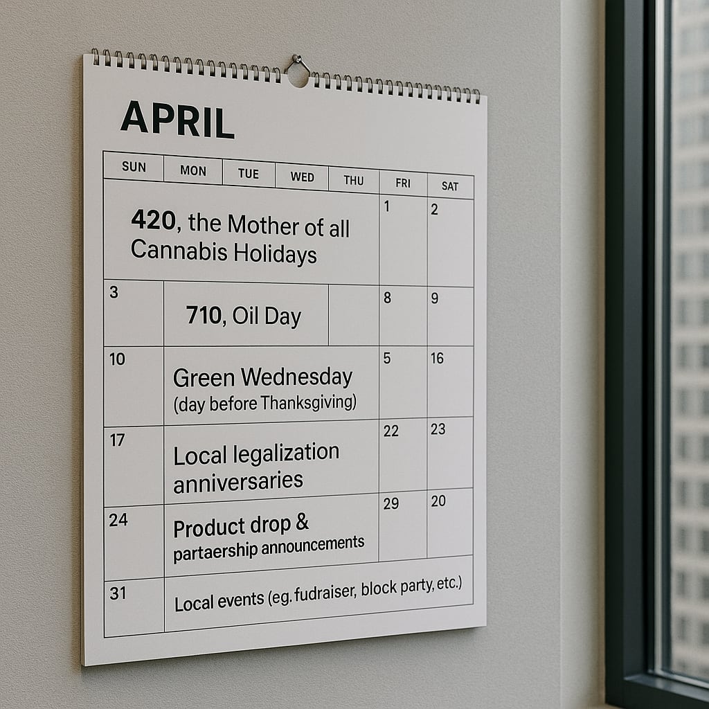 cannabis calendars dates