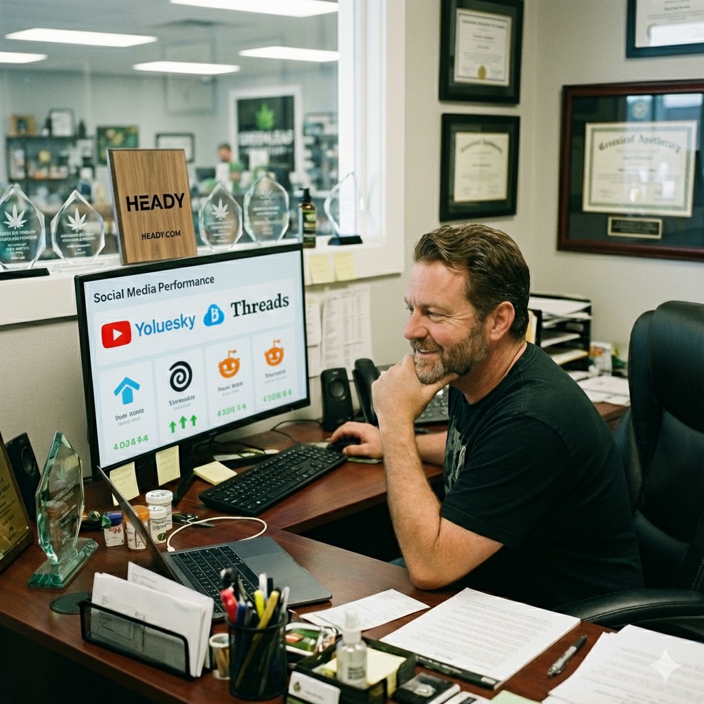 happy owner social media